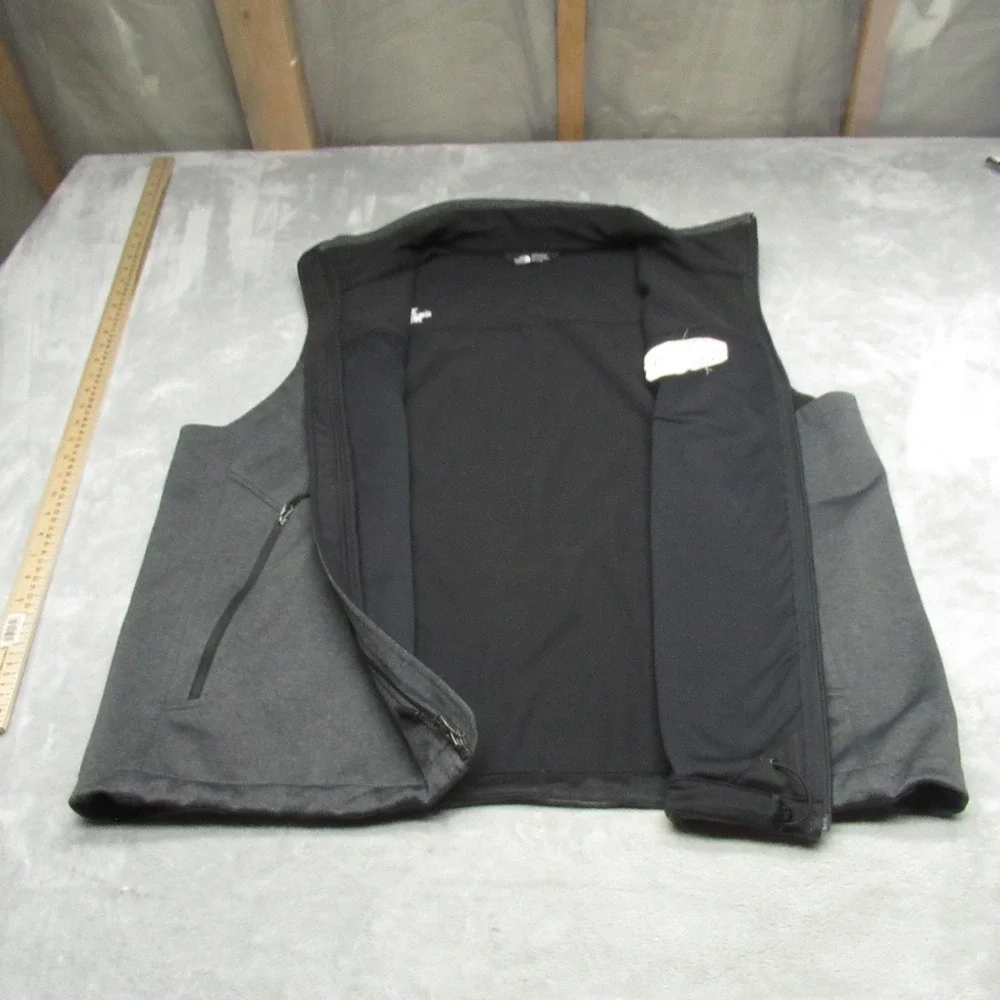 North Face Ridgewall Vest‎ Men XXL Charcoal Grey Softshell  Windproof Outdoor